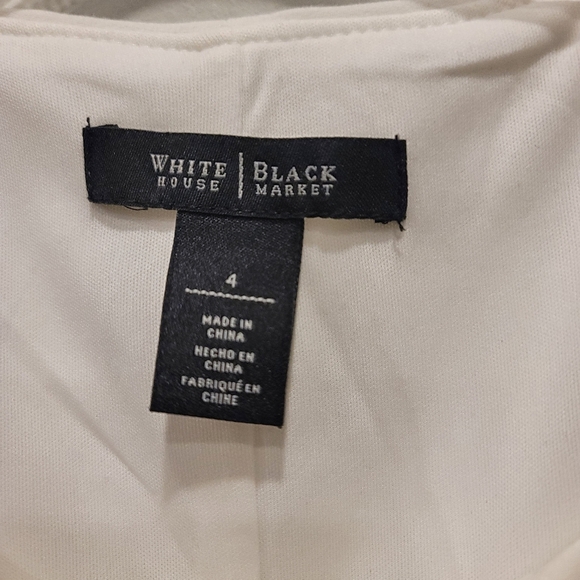 White House Black Market Sleeveless Fit and Flare Dress - Sz 4 - Picture 5 of 7